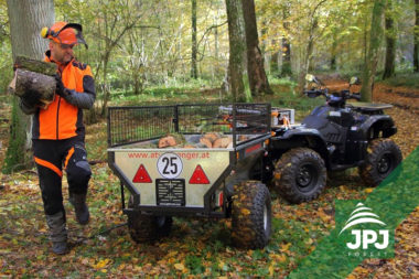 Vozík za ATV Záhradník s praconé štvorkolkou